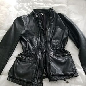 Free People leather jacket